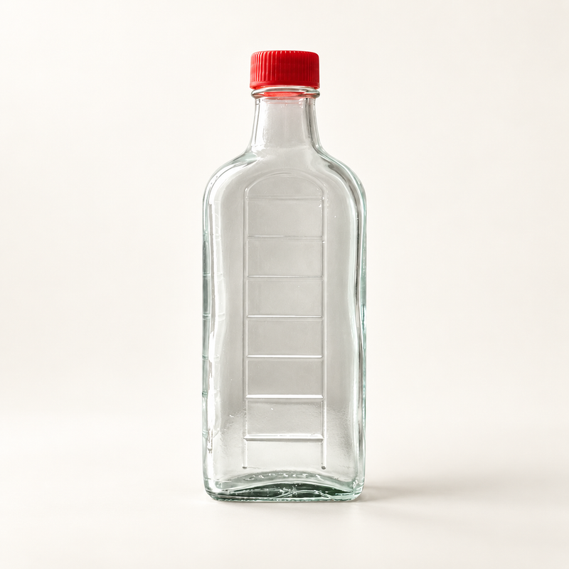 Botol Kaca Pipih 120ml SG257 – Botol Minyak Angin & Urut