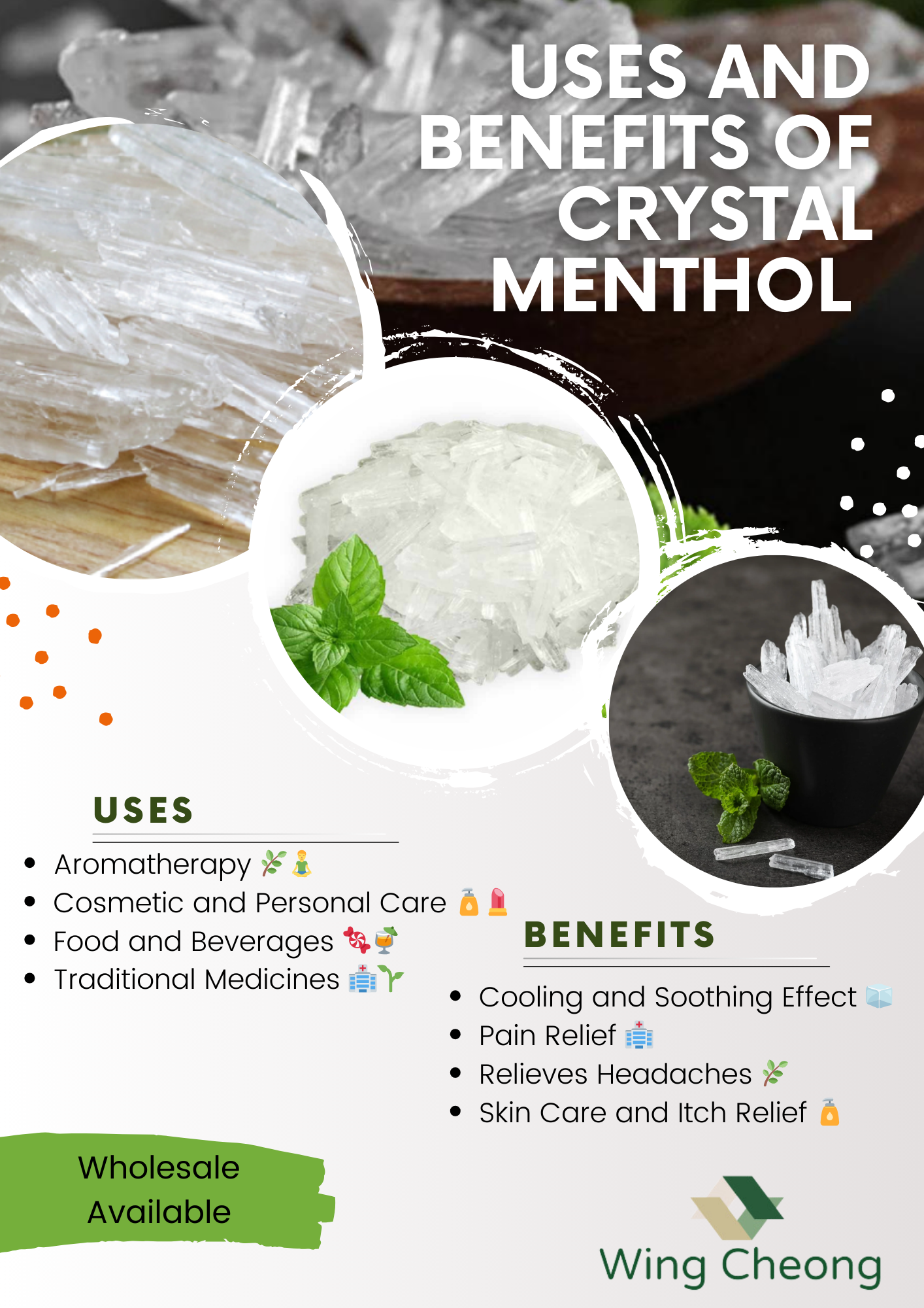 Crystal Menthol – Food/Pharmaceutical Grade - 1KG