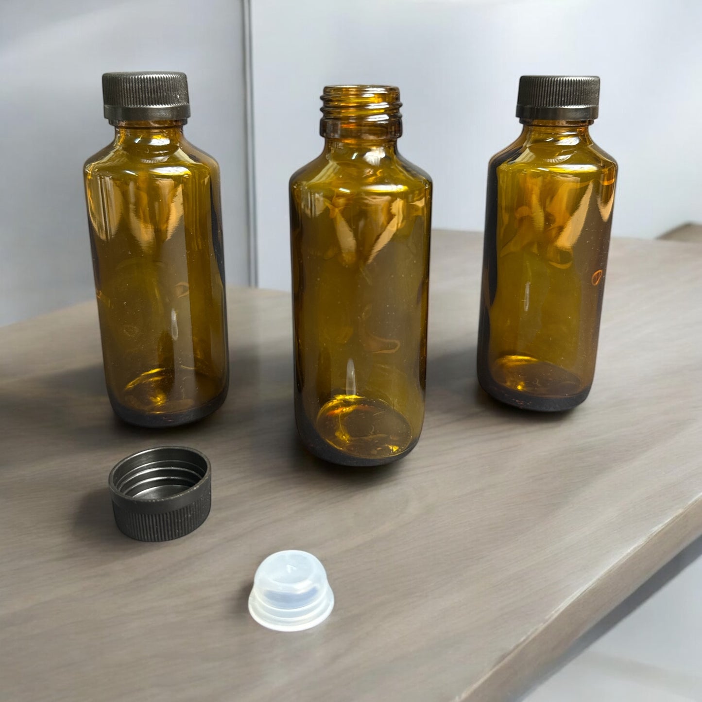 100ml Amber Glass Bottle - QP179