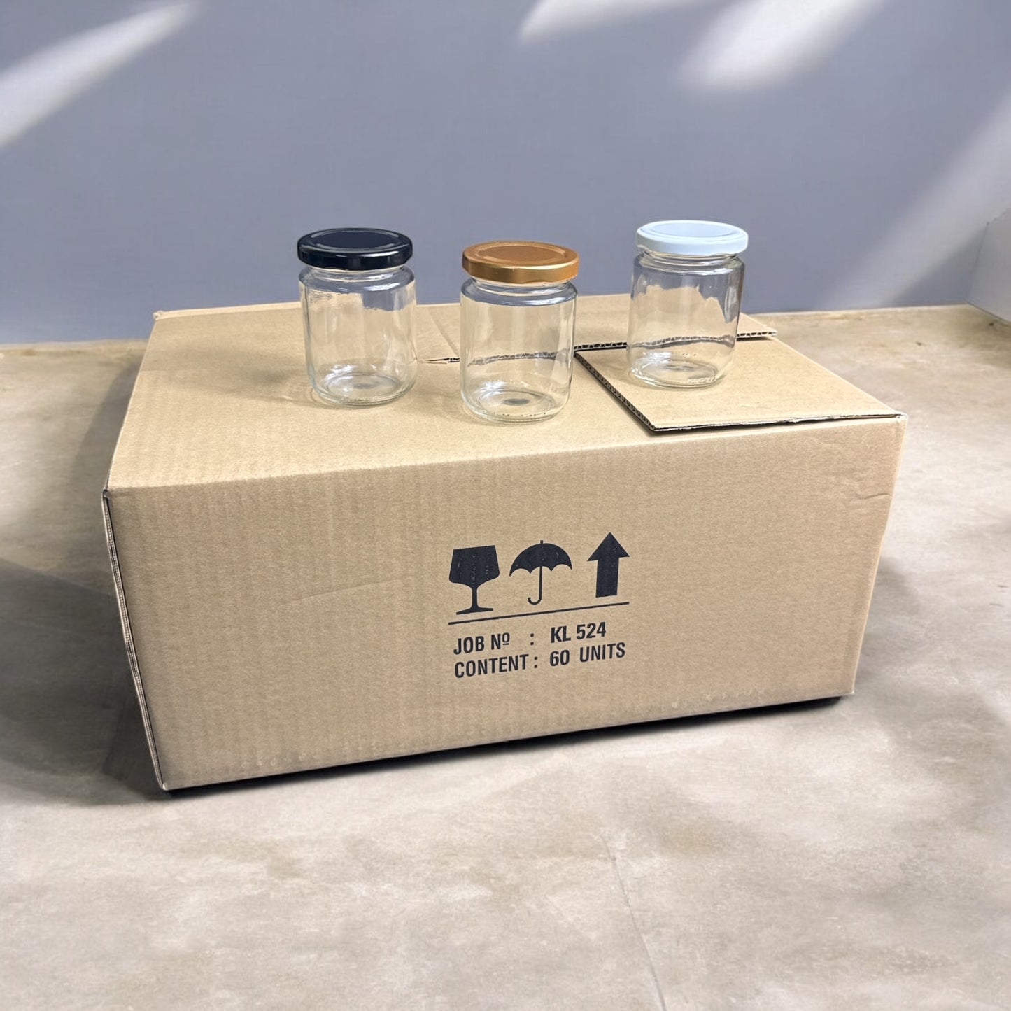 220ml Glass Jar - KL524 (60 Units/Carton) - Jar Sambal