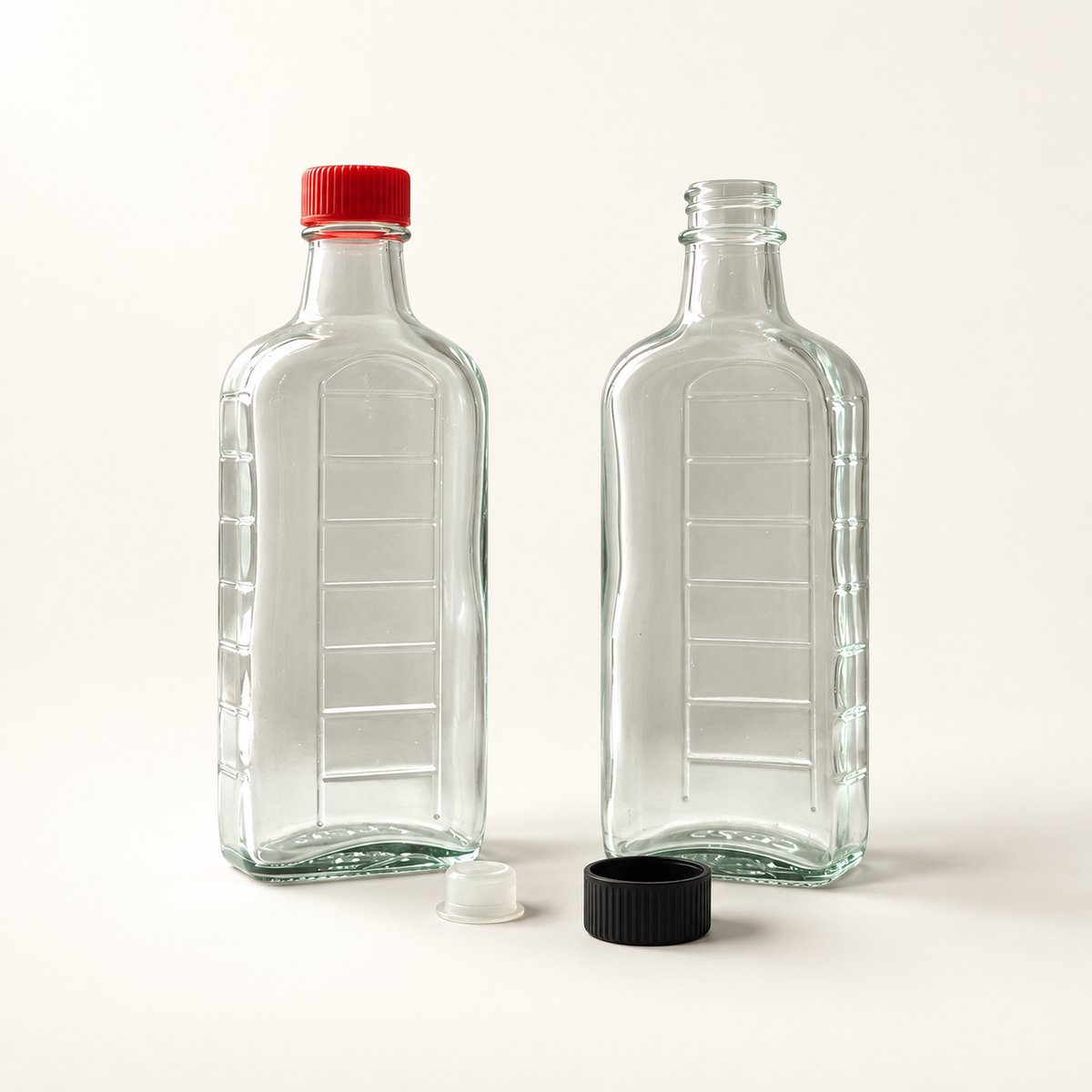 Botol Kaca Pipih 120ml SG257 – Botol Minyak Angin & Urut