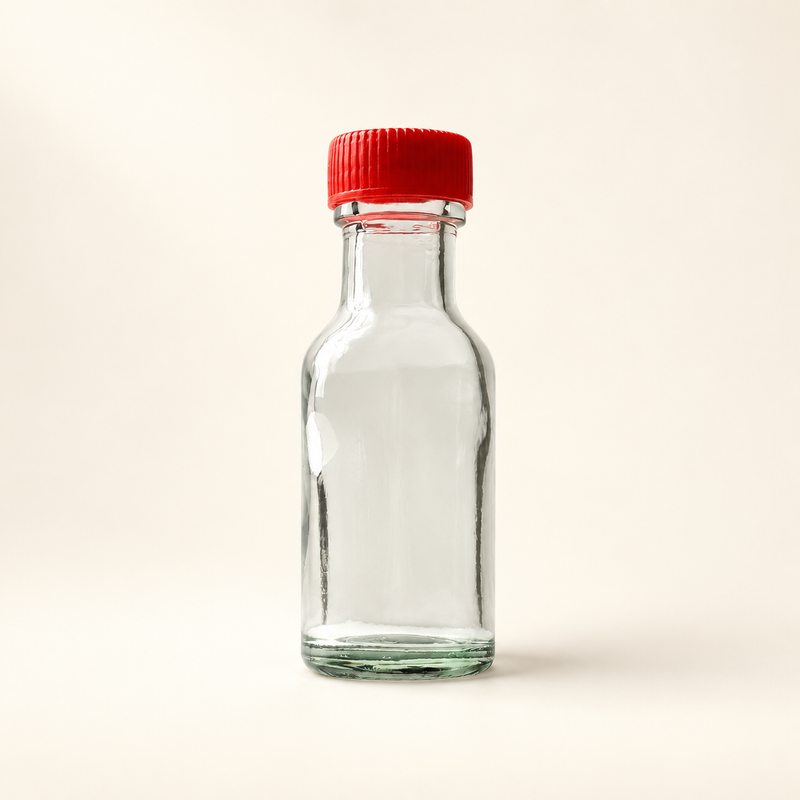 Botol Kaca Bulat 25ml W527 – Botol Bahan Bakeri & Minyak Angin