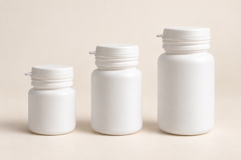 Botol Kapsul HDPE 50ml / 80ml / 110ml (DP116 / DP117 / DP119)